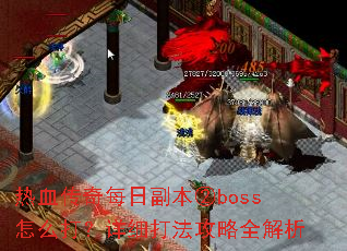 ��Ѫ����ÿ�ո�����boss��ô����ϸ�򷨹���ȫ����