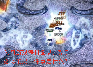 ������Ϸÿ�յ�¼�����ֱ����ĵ�һ������ʲô��
