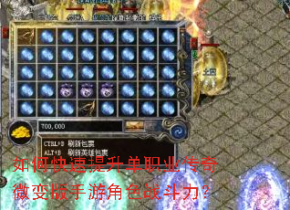如何快速提升单职业传奇微变版手游角色战斗力? 如何快速提升单职业传奇微变版手游角色战斗力?